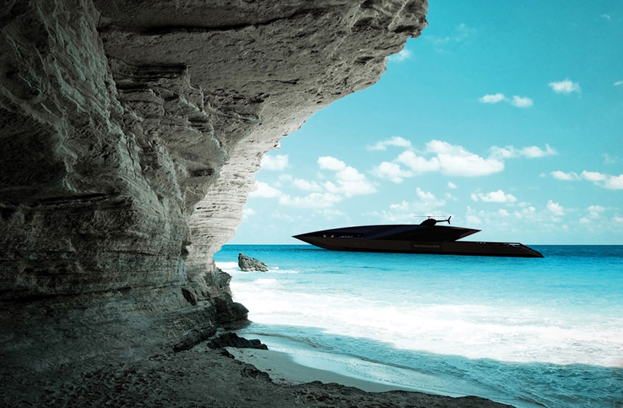 black swan superyacht