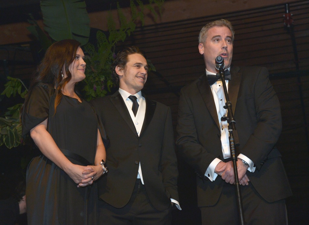 (L-R) Art of Elysium Founder Jennifer Howell and actor James Franco attend The Art of Elysium Presents Their 9th Annual Heaven by Visionaries Vivienne Westwood & Andreas Kronthaler at 3LABS on January 9, 2016 in Culver City, California. (Photo by Charley Gallay/Getty Images for Art of Elysium)