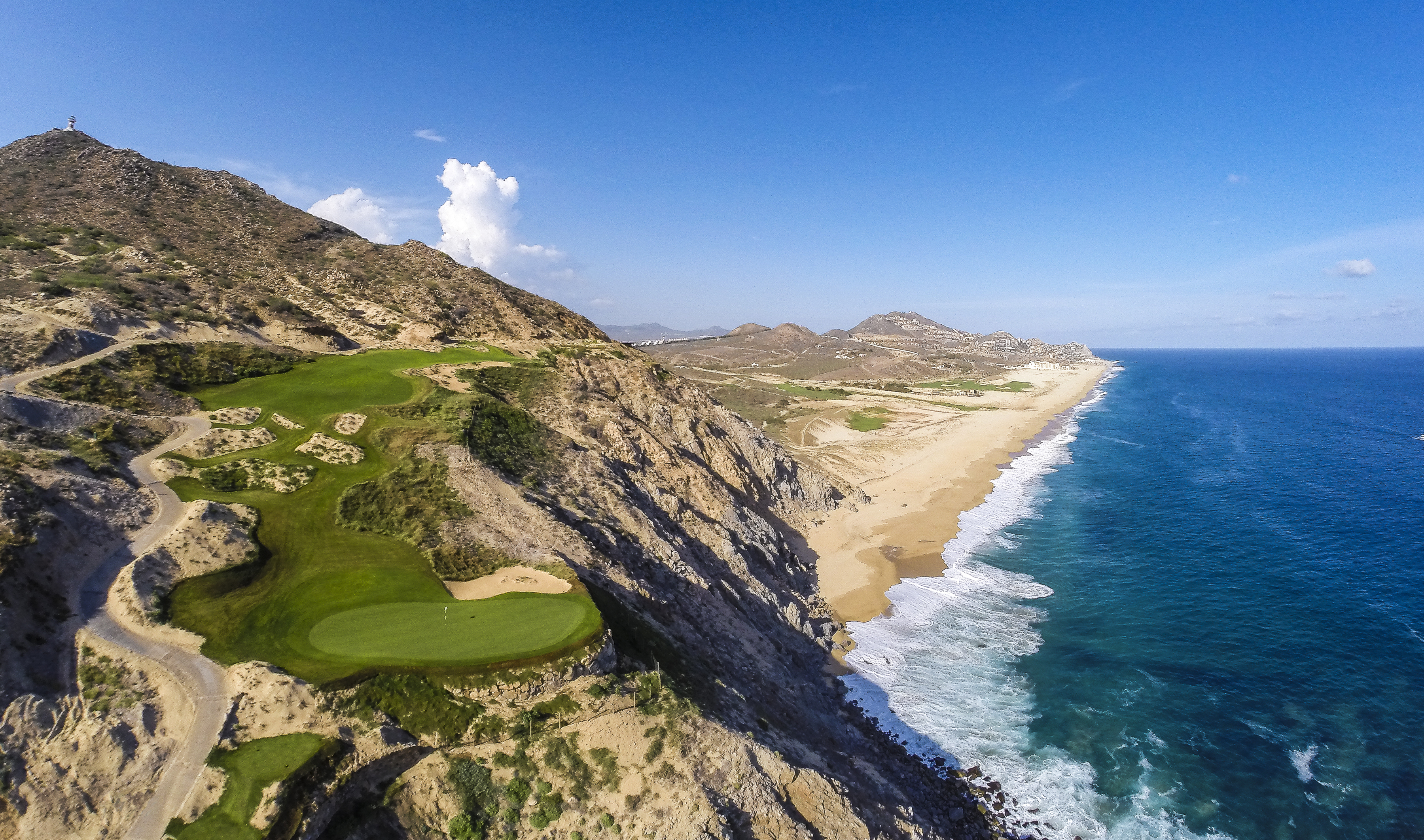 Quivira Golf Club-5green-coastline-aerial