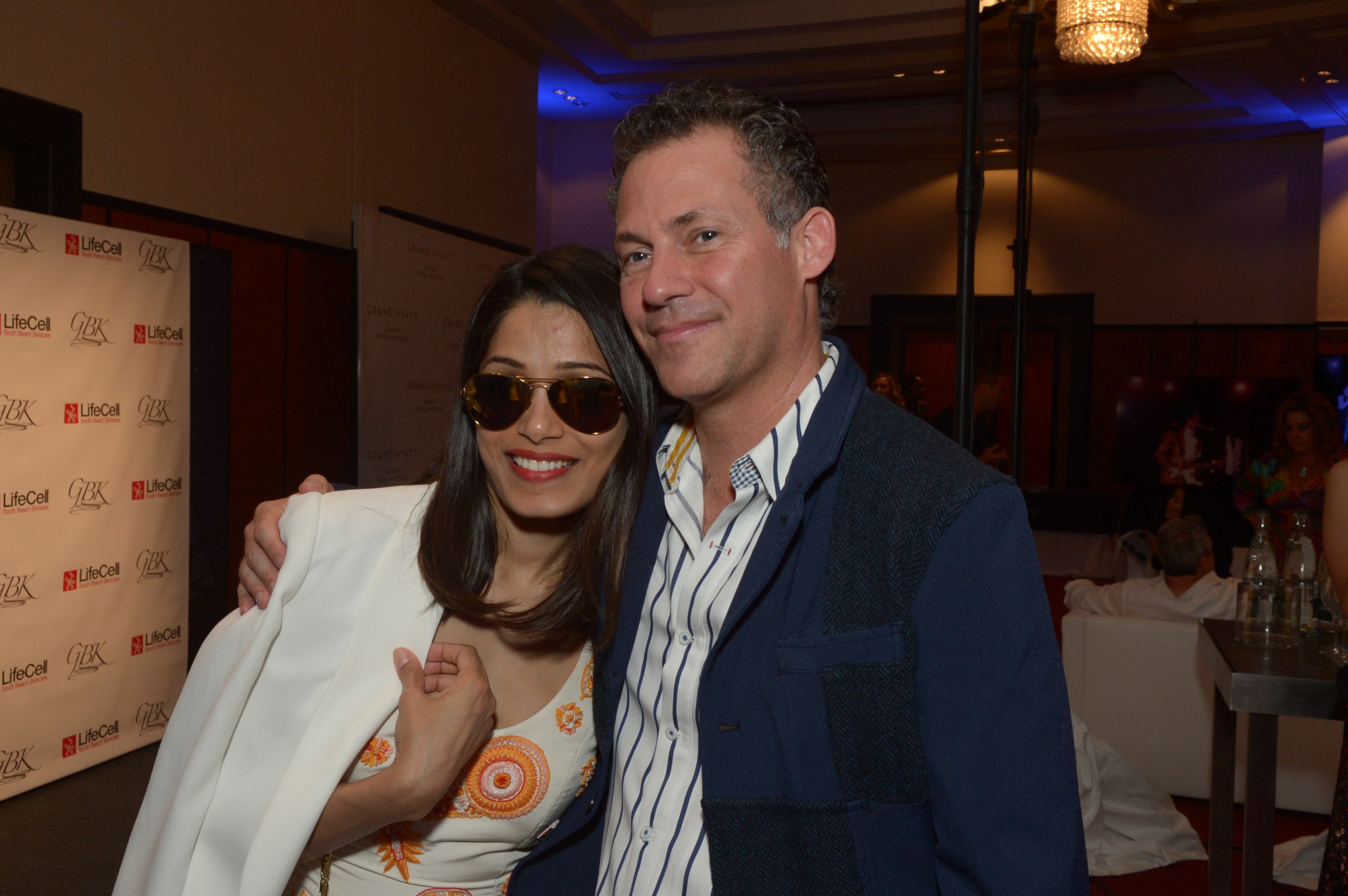 Freida Pinto & GBK founder Gavin Keilly