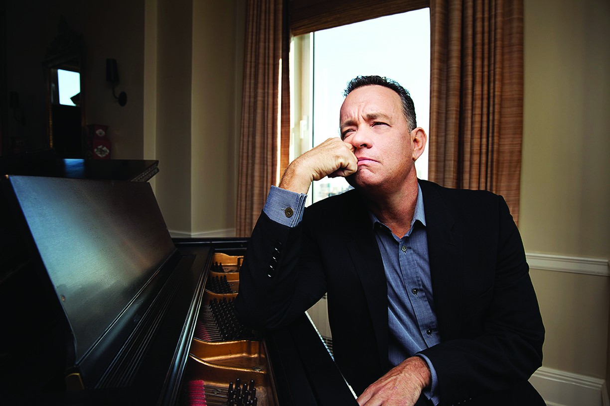 NEW YORK, NY - OCTOBER 17: Tom Hanks sits for a portrait at the Carlyle Hotel in New York, NY on October 17th, 2014. The iconic actor is a recipient of the 2014 Kennedy Center Honors. (Photo by Jesse Dittmar for The Washington Post.)