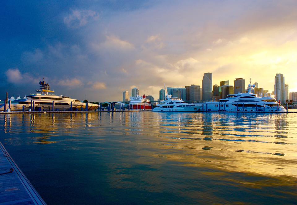 superyacht in port