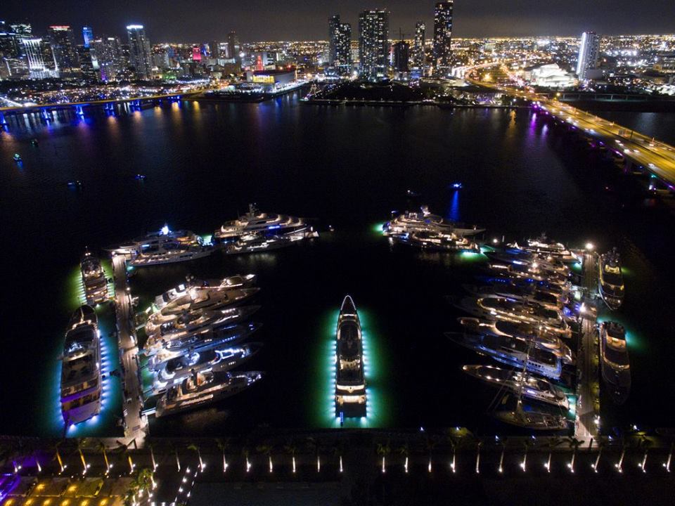 superyacht in port