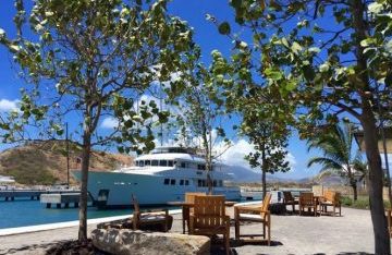 superyacht in port