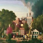 Keith Kattner - City Sublime; 36 in x 48 in; Oil on Canvas; 2018