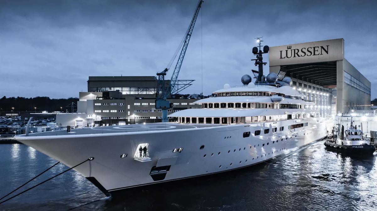 Maiden Voyage: Lürssen Delivers Blue – World's 5th Largest Superyacht