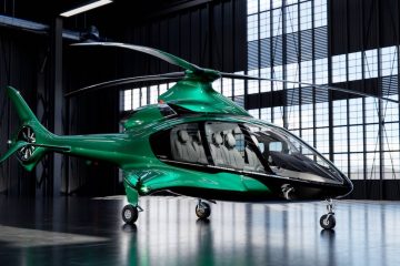 Hill HX50 helicopter green