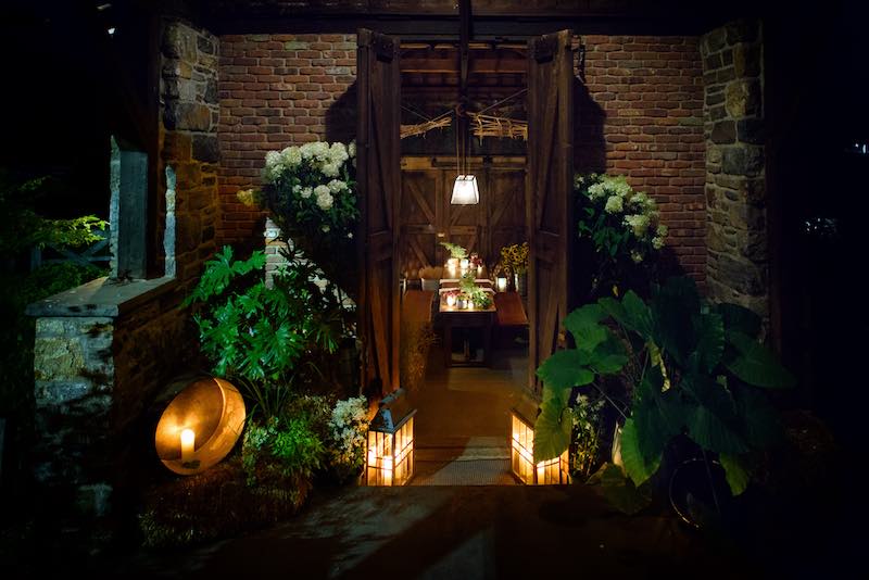 Table setting at Blue Hill Stone Barns