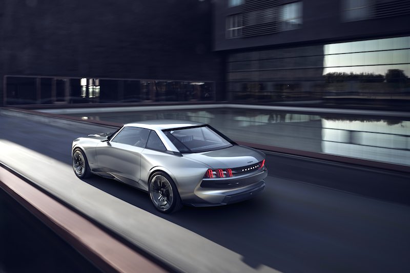 Cars of the Future - Peugeot e-Legend Concept Rear