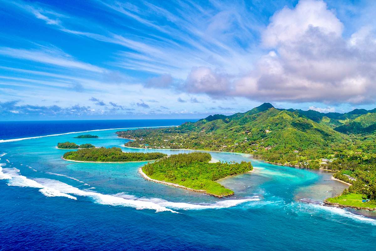 Rarotonga Muri Aerial - Cook Island