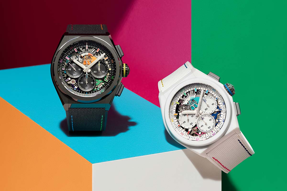 Two Zenith Defy 21 Chroma II timepieces