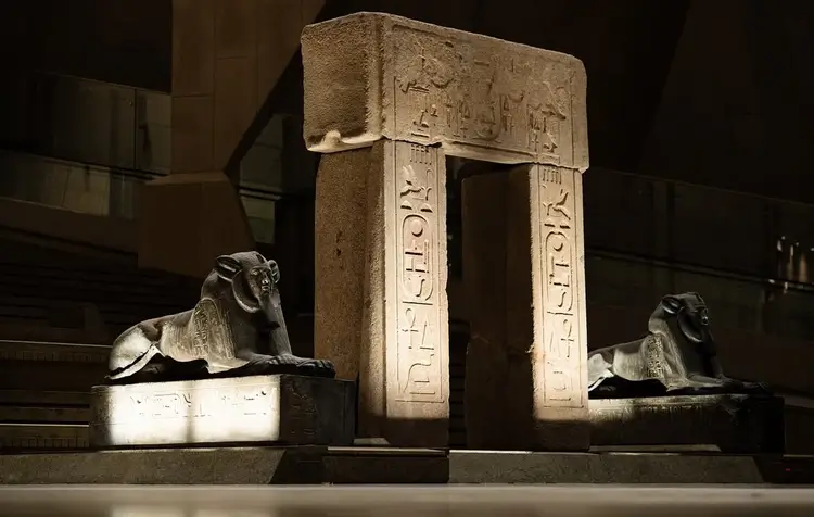 The Grand Egyptian Museum arch